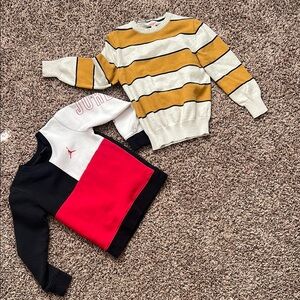 Jordan Colorblock Sweatshirt and Cat Jack Sweater
